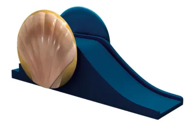 Peuterglijbaan schelp van Pooljoy